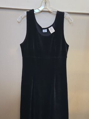 Mix It Black Velvet Midi Tank Dress